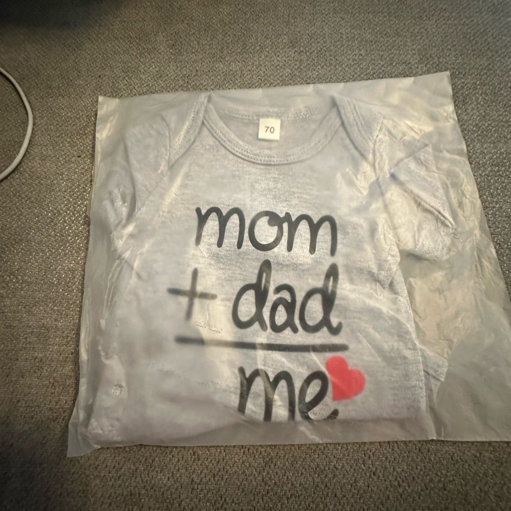 Mom+dad=me bodysuit